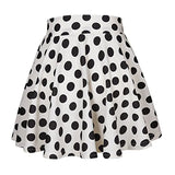 Toloer Summer Hot Wave Dot Mini Skirt Red Skirt-Outfit