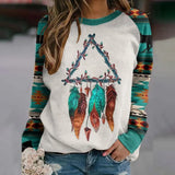 Print Sweatshirt Women Autumn Fashion Pocket O Neck Long Sleeve Streetwear Hoodies Female Plus Size Casual