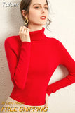 Turtleneck Women Sweaters Autumn Winter Tops Slim Pullover Knitted Sweater Soft Warm Pull Basic For Women Jumper