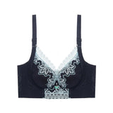 Plus Size Bras For Women Lace Embroidery Bra No Wire Lingerie Sexy Womens