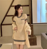 Temperament Sexy Knitted Dress Women's Summer 2025 New Niche Design Chic Skirt A Word