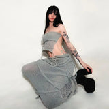 2025 Fashion Trend Women's New Breast-Wearing Body-Dectivable Knitting Small