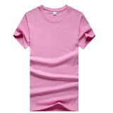 New Men Solid Color T Shirt Mens T-shirts Summer Skateboard Boy Tee Multi Color Casual Tops Simple