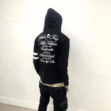 Street Retro Hoodie Loose Metal Decorative Zippered