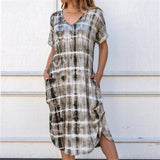 Floral Print Bohemian Beach Dress 2020 Summer Women Dress Ruffles Casual Short Sleeve V-Neck Wrap Party Dresses