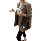 Toloer Celebrity Small Suit Jacket Female 2024 Spring And Autumn New Small Suit Jacket Casual Slim Show Thin Suit Lady-Outfit
