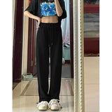 Sweatpants For Women Summer Baggy Pants High Waist Jogger Wide Leg Trousers Spring Women's Sports Pants Summer Sweatpants-Outfit