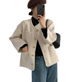 Knitted Cardigan Women's 2024 Autumn And Winter New French Light Extravagant Small Fragrant Style Short Sweater Jacket-Outfit