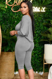 Halloween Pumpkin Off Shoulder Long Sleeve Top And Midi Pants