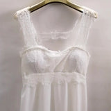 Sexy Lace Spliced Ground Dresses Sell Long Dresses For Women-Outfit