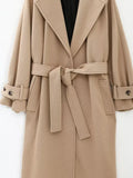 Spring New Style With Loose Belt Temperament Long Coat Coat 8464724-Outfit