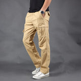 Men Casual Warm Cargo Pants Winter Male High Quality Multi Pocket Thicken Cargo Trousers Men's New Arrival Fashion