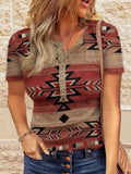 Women Tank Top Western Ethnic Elements Button Top Mandala Street Shooting Vest Female For Girls Sleeveless Tank Top