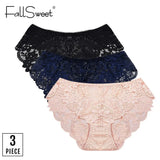 3pcs/Pack! Ultra Thin Women Panties Plus Size Briefs for Women White Pink