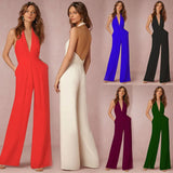 Spring Casual Jumpsuit Ebay Sexy Sleeveless Hanging Neck