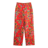 Big Flower Loose Suit Jacket Northeast Big Flower Cotton-Padded Jacket Leisure Trousers Suit-Outfit