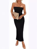 Women's Decoration Body Explosion With A Breast-Tight Waist Dress A Step Dress