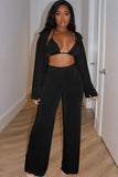 Front Top, Bralette, and Wide Leg Pants