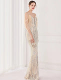 Sequin Strap Mermaid Long Evening