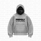 Double Hat Unique Design Hooded Hooded Jacket Autumn And Winter New Men's And Women's Same Loose Y2K