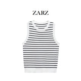 Homemade New Women's Classic Fashion Striped Knitting Top