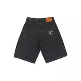Sales Of Summer Hip-Hop Casual Denim Shorts Men's High Street Retro Simple Wide-Legged Five-Cent Pants-Outfit