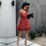 Summer Women Dress Buttons Cotton Mini Sundress Fashion Sexy Short Backless Slip Elastic Waist 2021 Sleeveless