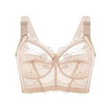 Wireless Bras for Women Embroidery Sexy Lingeire Minimizer Ultra Thin Underwear B C D E