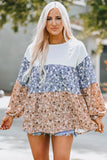 Color Block Round Neck Babydoll