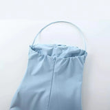 Summer Embossed Flower Dress Forked With Chest 3581880-Outfit