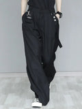 Streetwear Wide Leg Pants For Women High Waist Solid Loose Minimalist Trousers Female Spring Clothes Style New