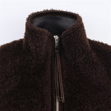 Women's Clothing 2025 New Fashion Casual Loose-Fitting Collar Zipper
