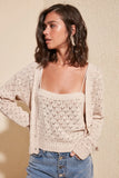 Trendyol Cellular Blouse-Cardigan Knitwear Suit