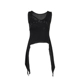 Summer 2024 New Street Fashion Hot Girls With Irregular Corns Vest Girls-Outfit