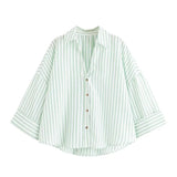New Women's Fashion Set Simple Linen-Blend Long-Sleeved