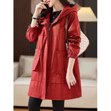 Windcoat Coat Female 2024 Spring And Autumn Popular New Casual Loose Korean Version Senior Feeling Too Foreign Style Coat-Outfit