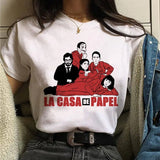 The House of Paper T Shirt New Money Heist Women La Casa De Papel Tshirt Funny Top Tee Fashion Female Clothes