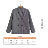 Women's Autumn New Fashion Asymmetric Blending Short Loose Coat