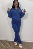 Blank Hoody 2 Piece Pants Set