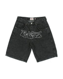Shorts Men's Spring / Summer 2024 Trendy Denim Trousers Loose Casual Trousers-Outfit