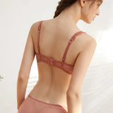 Red Bra Sexy Lace French Underwear Set Thin Boobs Big Boobs Small Female Pure