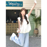 Suit Female Summer Student Korean Version Of The Loose Fashion Net Red Salt Set With Short-Sleeved Trousers Casual Two-Piece