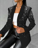 New Fashion Casual Beads Small Suit Women's