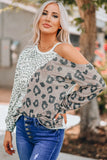 Color Block Cold-Shoulder