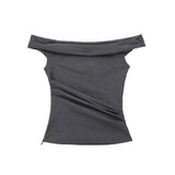 New Wrinkle Design Slim Fashion Blouse 8236565-Outfit