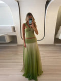 Summer Fashion New Temperament Famous Hanging Neck Sling Dress Suit Gradually Loose Dance