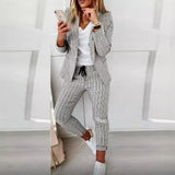New Lattice Casual Suit Suit Suit Suit Women's