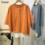 Women Asymmetrical Loose Sexy Ladies Tops Harajuku Cozy Fashion All-match Simple Korean Style Students Ulzzang Chic