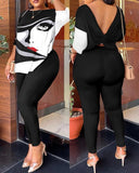 2025 Women's Two Sets Of Fashion Printed Trousers