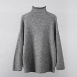 Warm Cashmere Sweater Women 2020 New Soft Crimped Neckline Loose Pullovers Korean Coffe Khaki Knitted Female